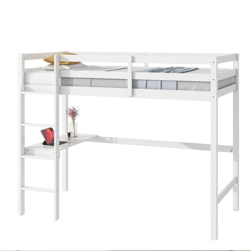 Twin Loft Bed with Built-in Desk - Study/Sleep Combo