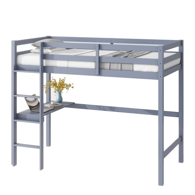 Twin Loft Bed with Built-in Desk - Study/Sleep Combo