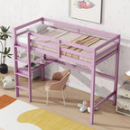Twin Loft Bed with Built-in Desk - Study/Sleep Combo