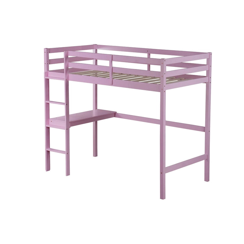 Twin Loft Bed with Built-in Desk - Study/Sleep Combo