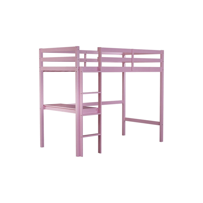 Twin Loft Bed with Built-in Desk - Study/Sleep Combo