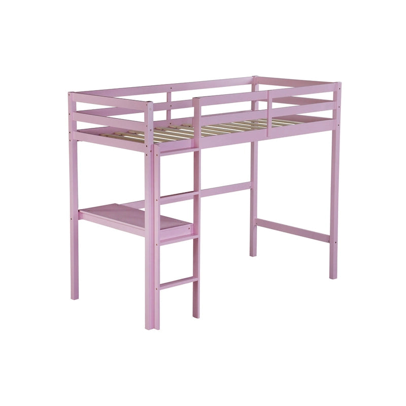 Twin Loft Bed with Built-in Desk - Study/Sleep Combo