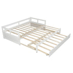White Twin Size Pine Daybed with Pull-Out Trundle