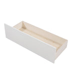 Twin Size Pine House Bed with Two Drawers, Guardrail and Window